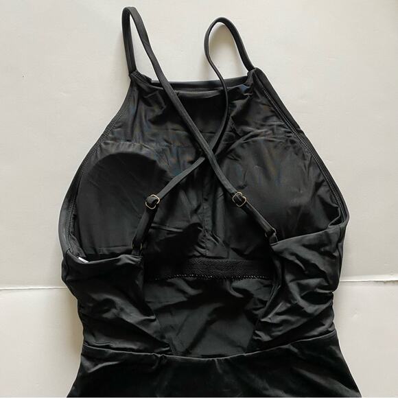 Andie Swim The Asbury One-Piece High Neck Adjustable Swimsuit S Small New - Picture 5 of 10